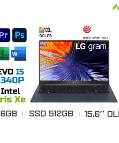 Laptop LG Gram 2023 15Z90RT-G.AH55A5 (i5-1340P EVO, Iris Xe Graphics, Ram 16GB LPDDR5, SSD 512GB, 15.6 Inch OLED FHD 60Hz 100% DCI-P3, Win 11)